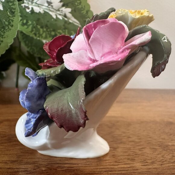 Aynsley Fine Bone China Floral Bouquet Arrangement Vintage English Porcelain - Picture 4 of 6